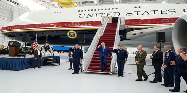 Türkiye’den Onunla Dönmemişti, Trump’ın Hediye Uçağı Hangara Çekiliyor